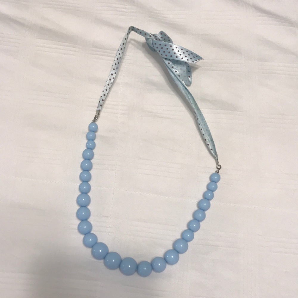 Baby blue and dots